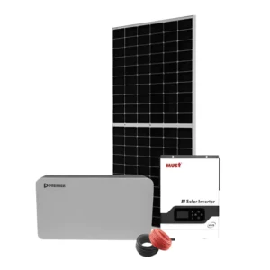 1Kw 1000watts 12v Must Premier Lithium Solar Kit