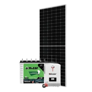 1Kw Amizar Solar Kit 1000w - Tubular Battery Hybrid Inverter