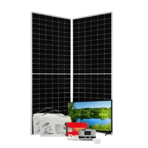 300w PWM Solar Kit - With Original Ritar Batteries + 4 Free Bulbs + Power Extension